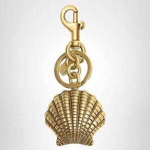 Coach Summer I Turned Pretty Shell Keychain Bag Charm New